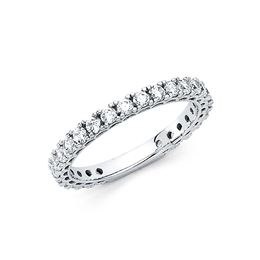 14KW CZ WEDDING RING