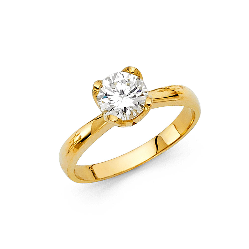 14KY CZ ENGAGEMENT RING