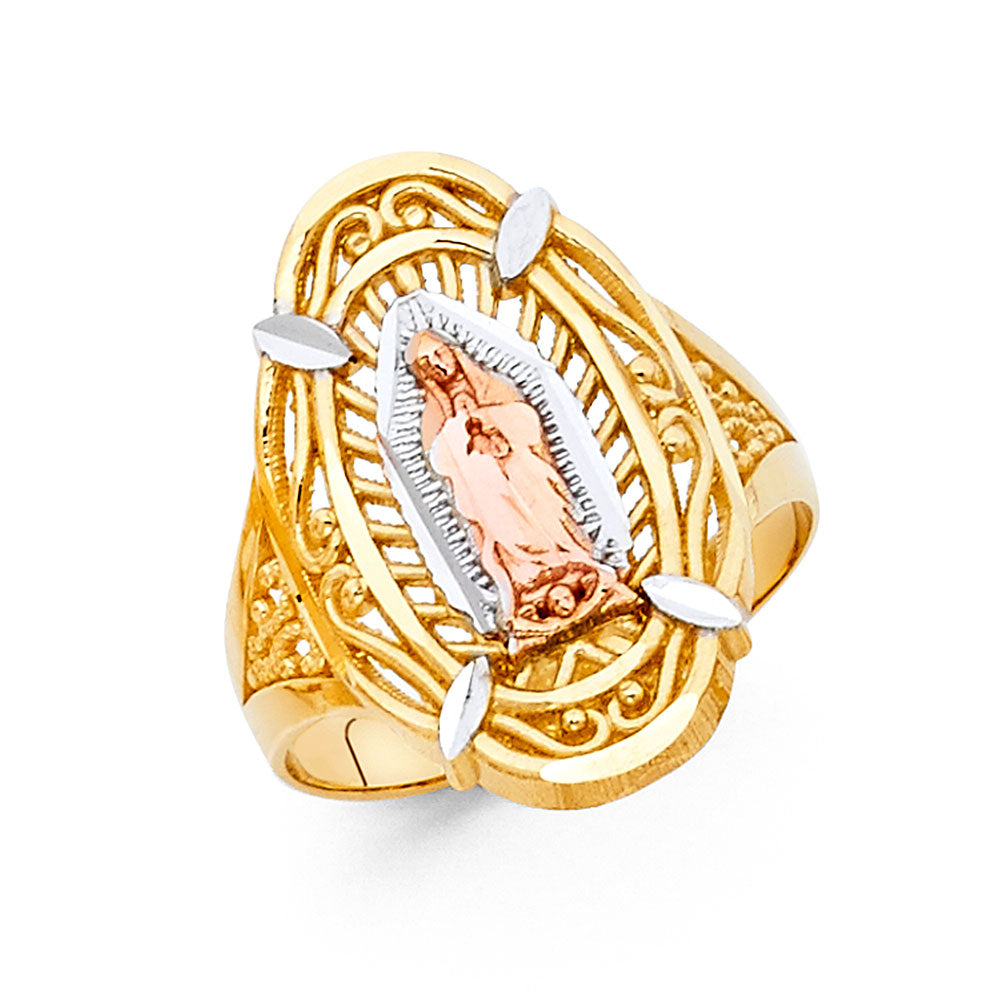 14K 3C GUADALUPE RINGS