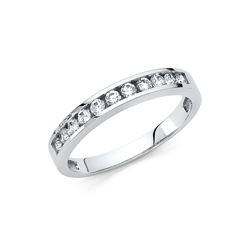 14KW CZ WEDDING BAND