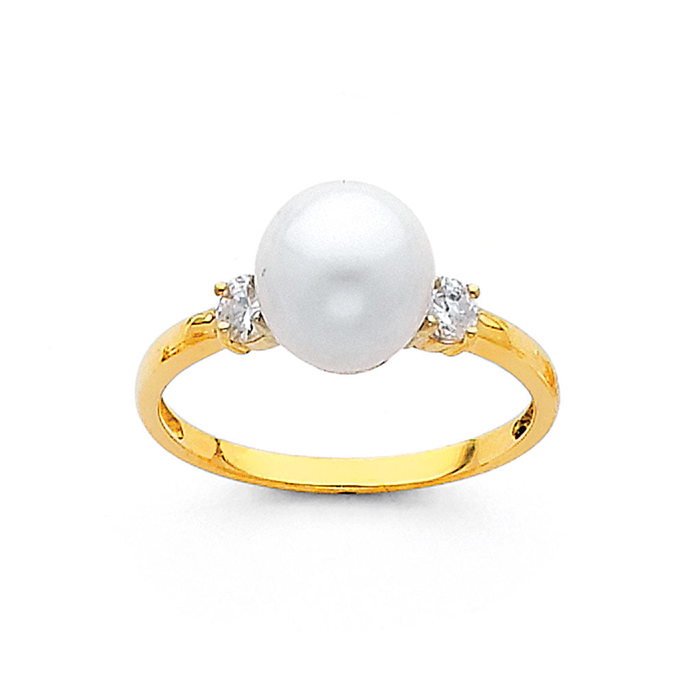 14KY PEARL RINGS