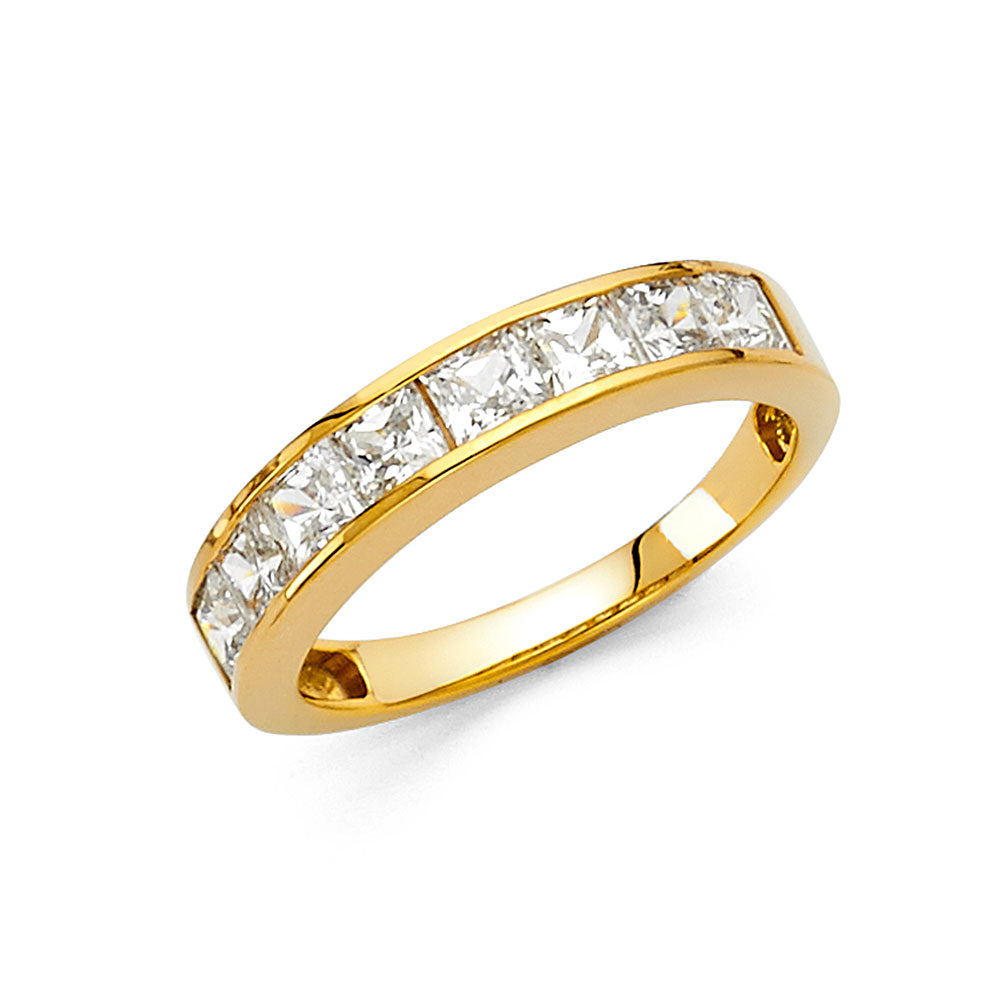 14KY CZ WEDDING BAND