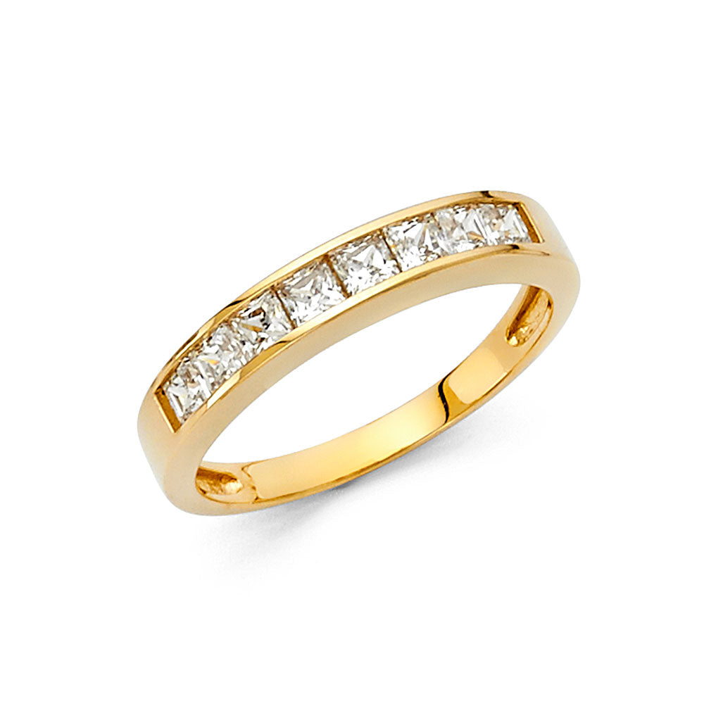 14KY CZ WEDDING BAND