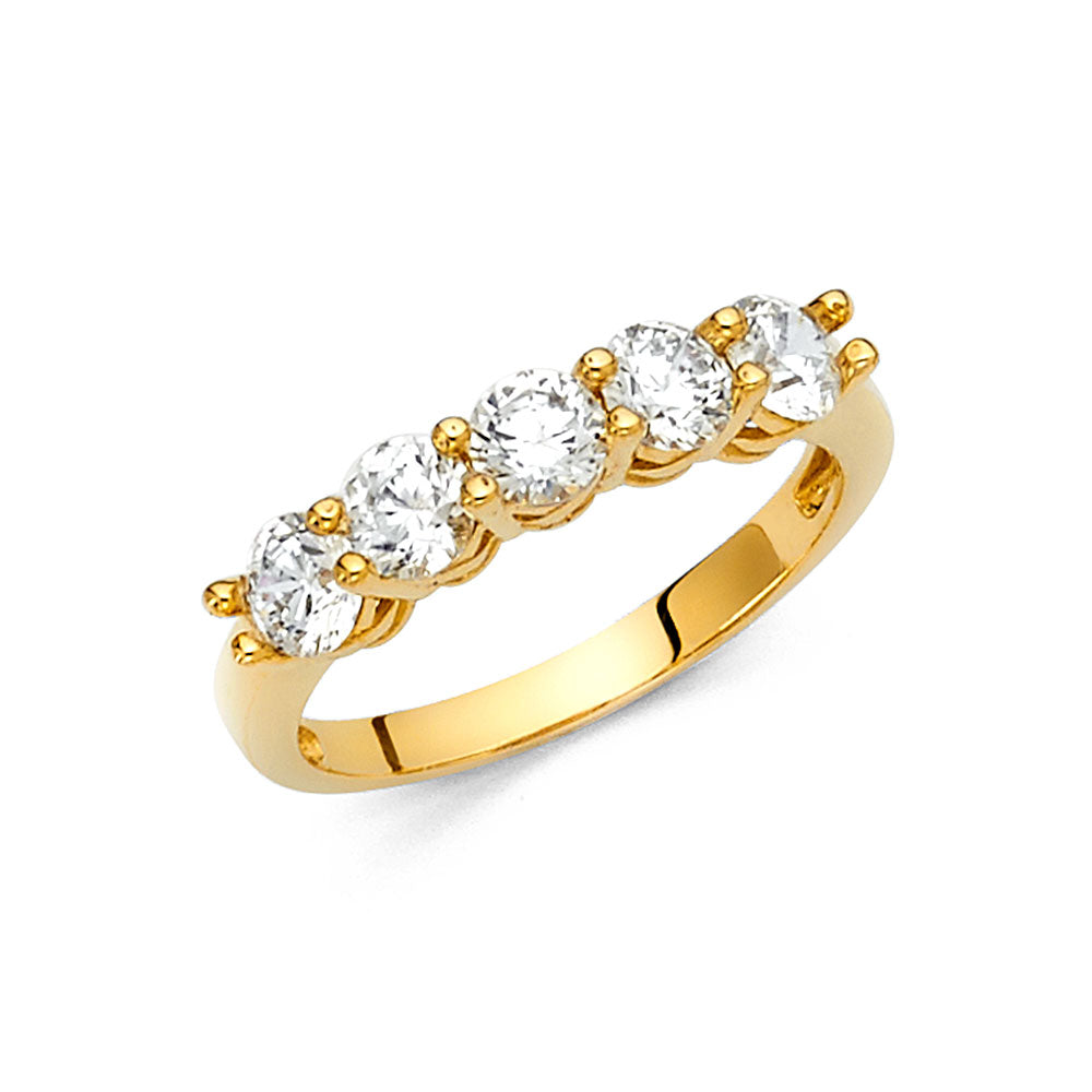 14KY CZ WEDDING BAND