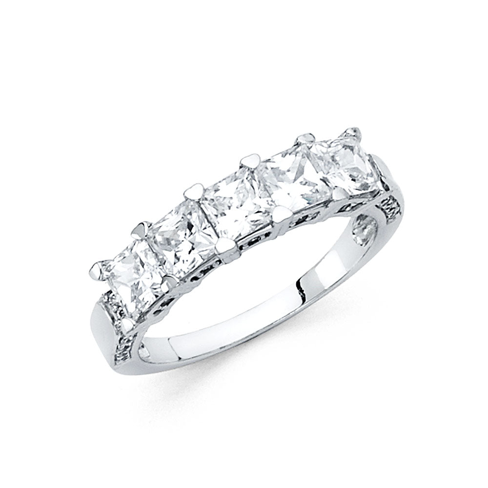 14KW CZ WEDDING BAND