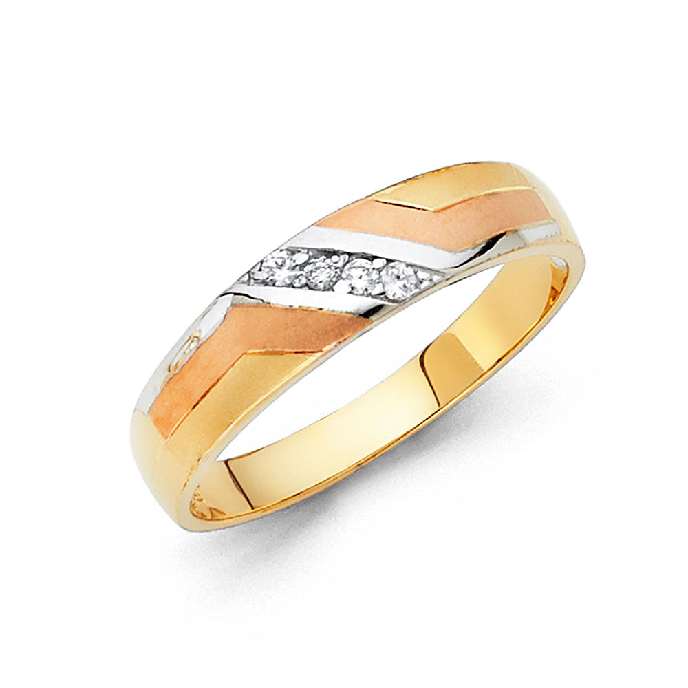 14K MENS WED BAND