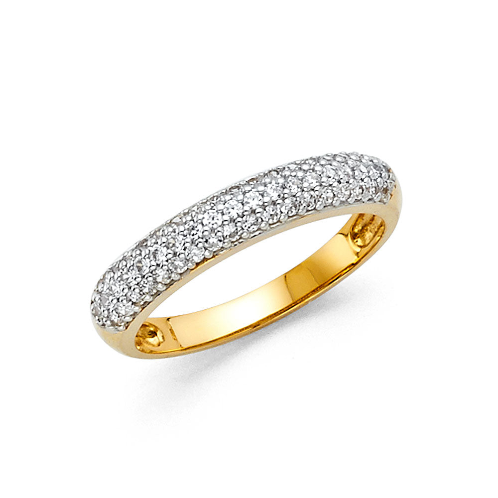 14KY CZ WEDDING BAND