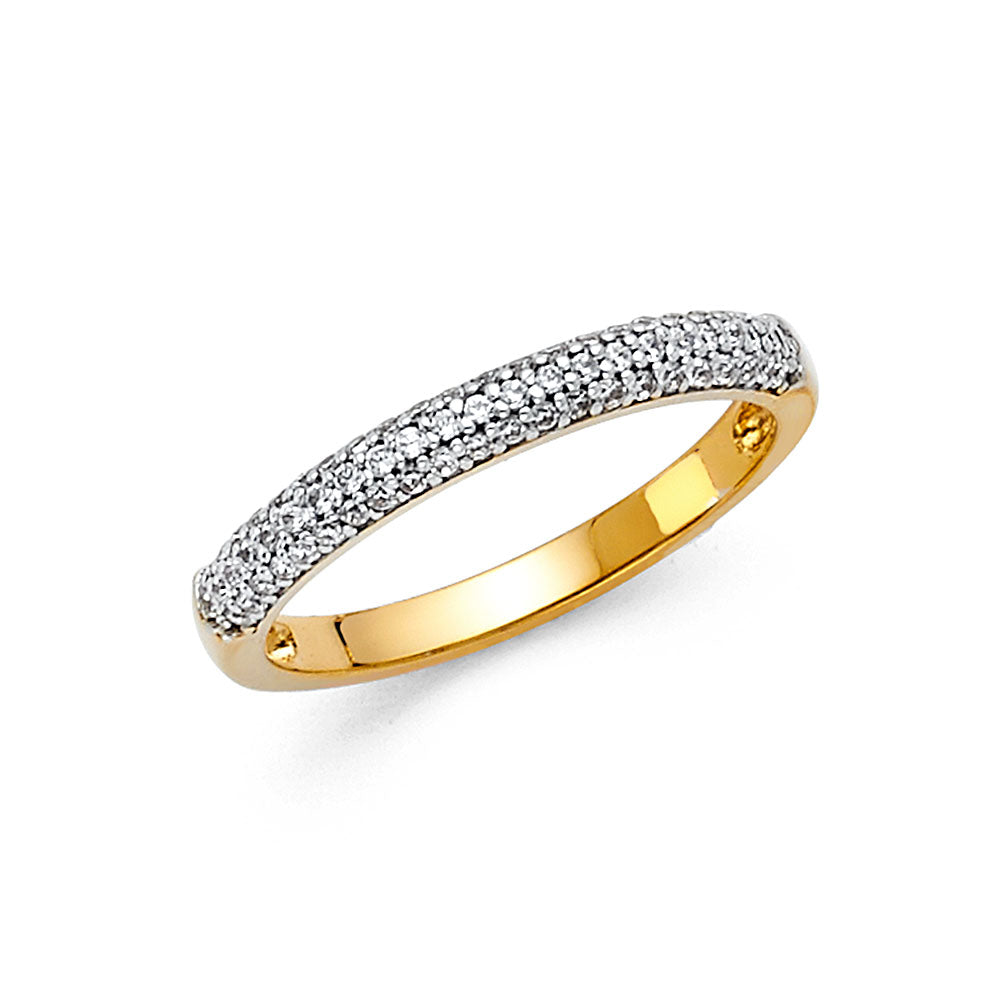 14KY CZ WEDDING BAND