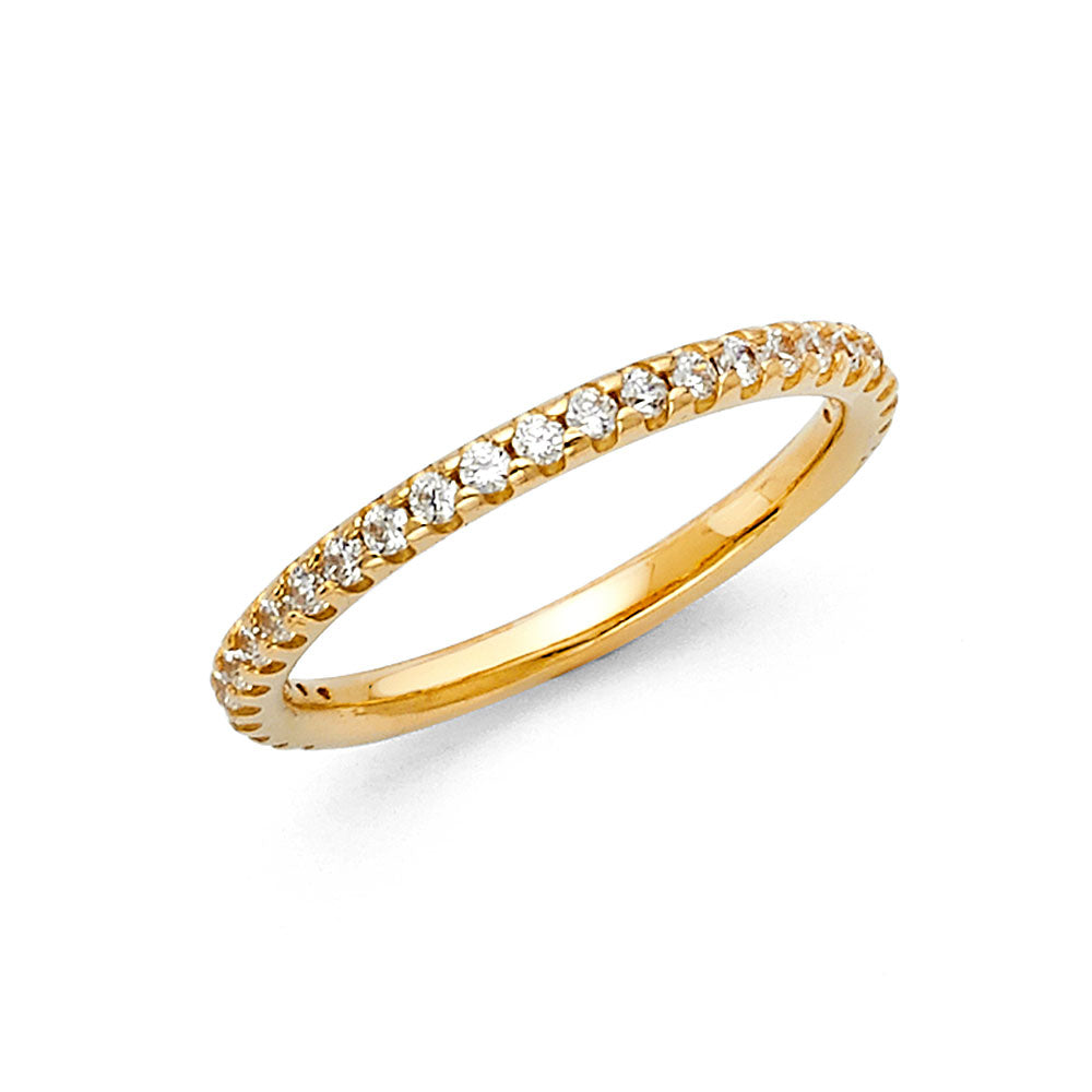 14KY CZ WEDDING BAND