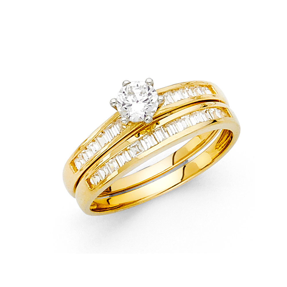 14KY ENGAGEMENT BG CZ RING