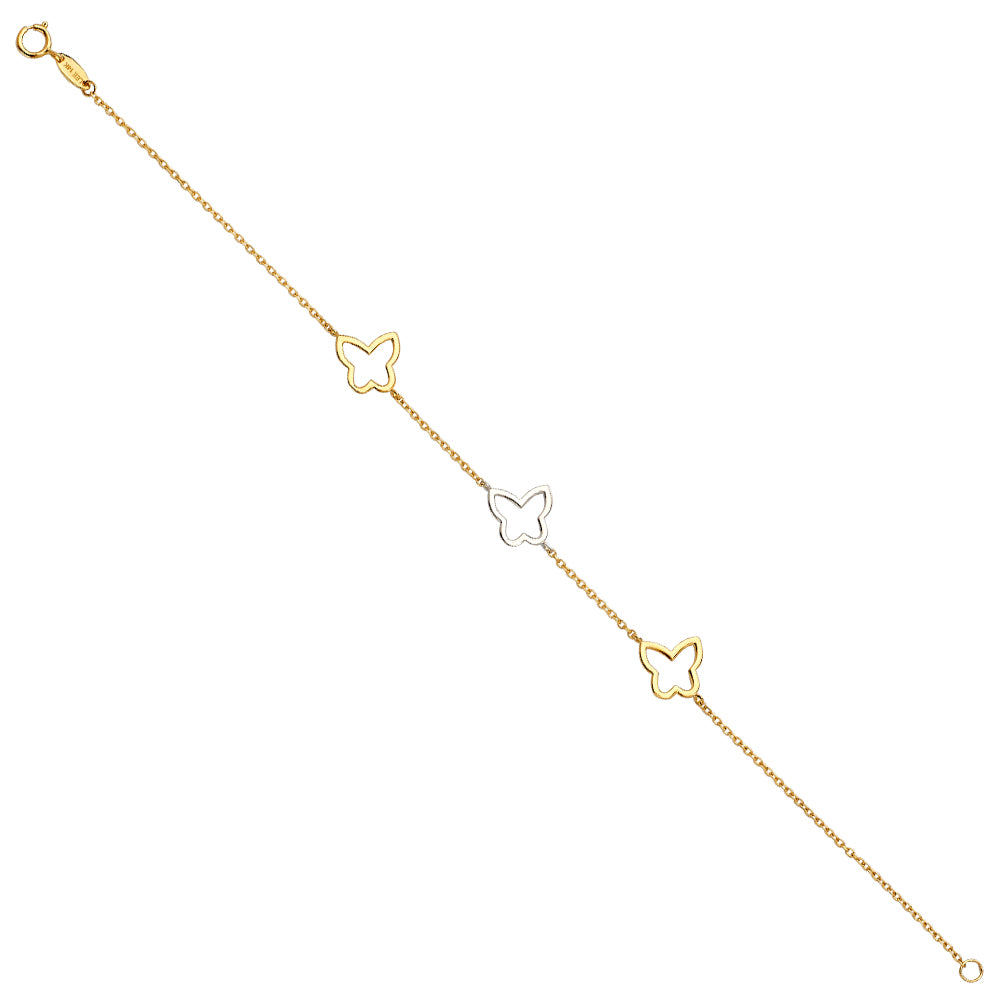 14K 3C Light chain Bracelet