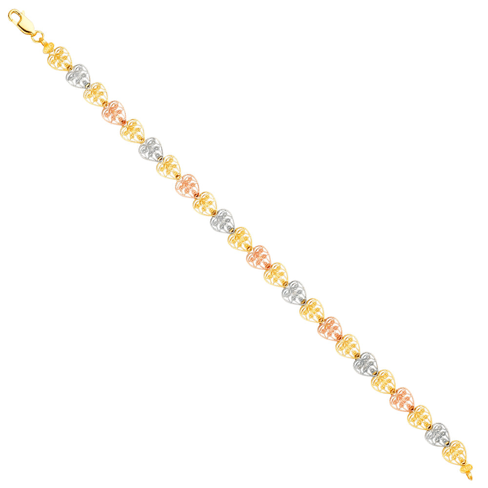 14K 3Color Bracelet