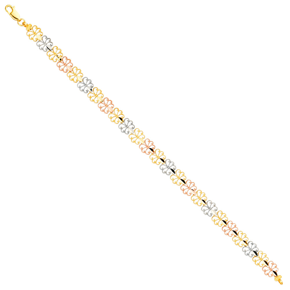 14K 3Color Bracelet
