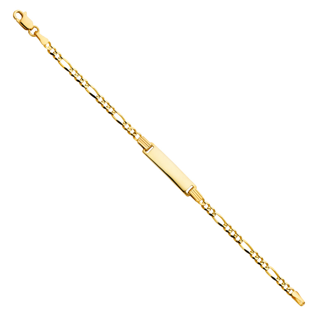 14KY FIG 3+1 BABY ID BRACELET