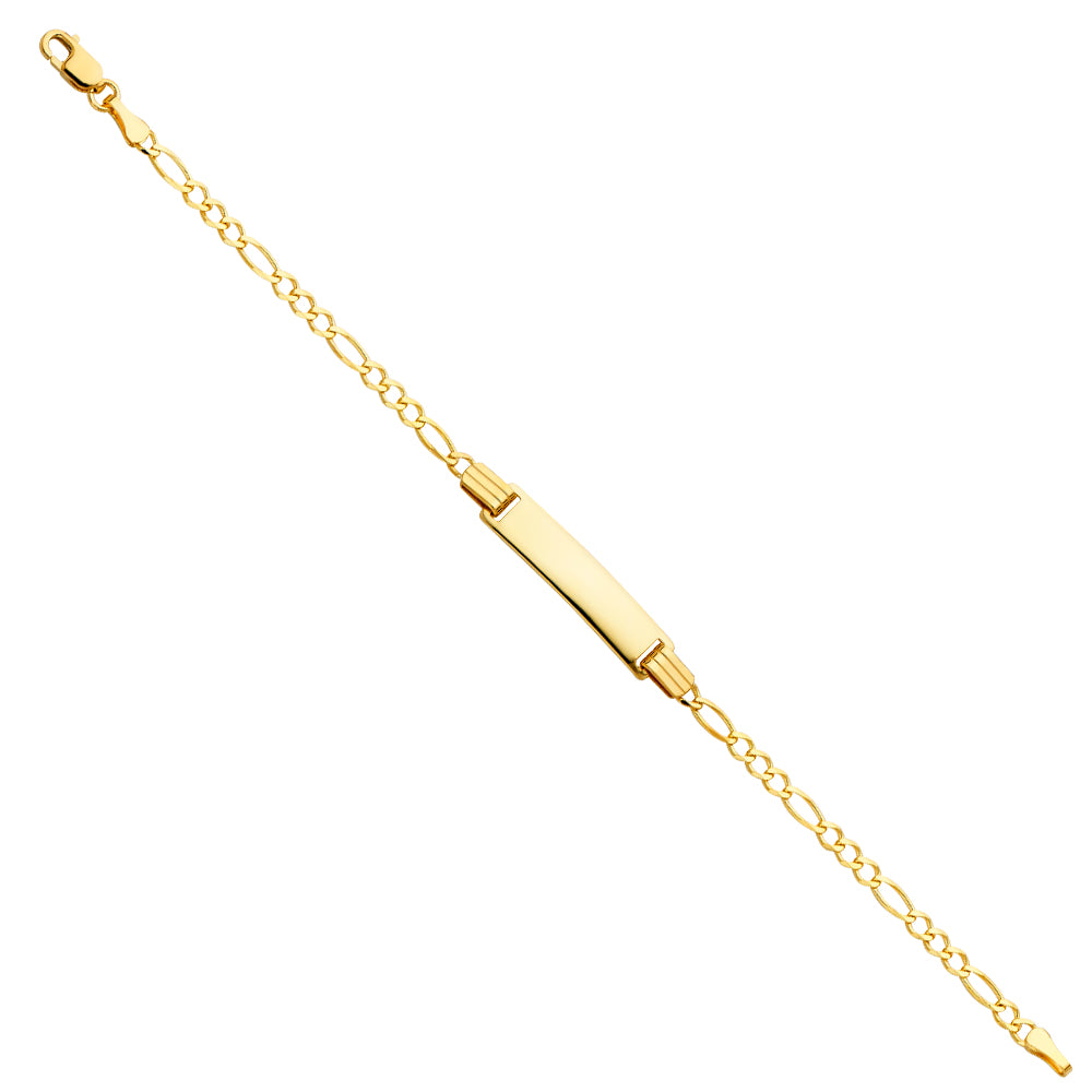 14KY FIG 3+1 BABY ID BRACELET
