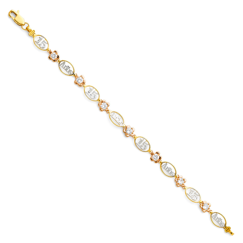 14K 3C 15YEARS BRACELET