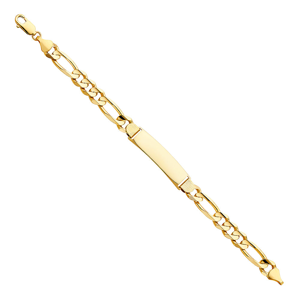 14KY FIGARO 3+1 250 ID BRACELET
