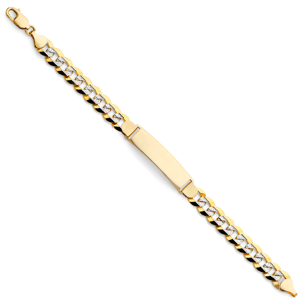 14K CUBAN 250 WP ID BRACELET