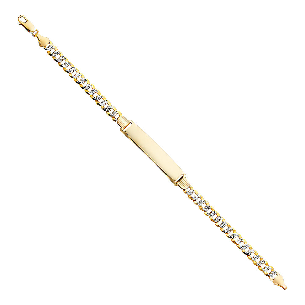 14K CUBAN 150 WP ID BRACELET