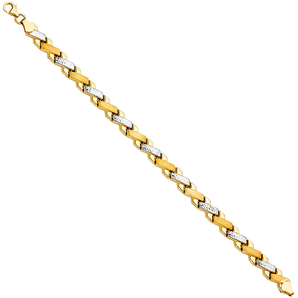 14K 2T STAMPATO BRACELET