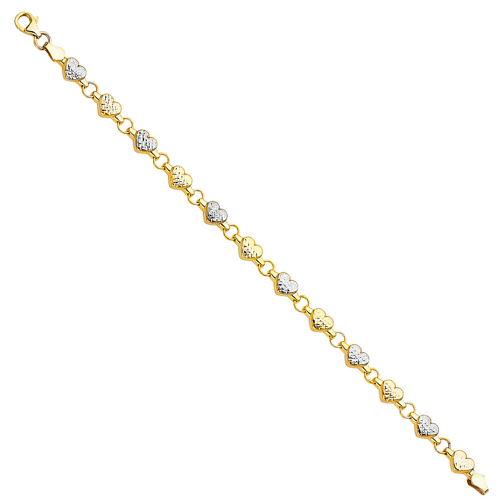 14K 2T STAMPATO BRACELET