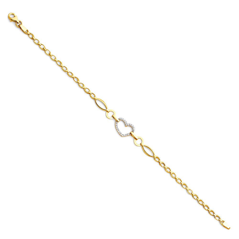 14KY CZ BRACELET