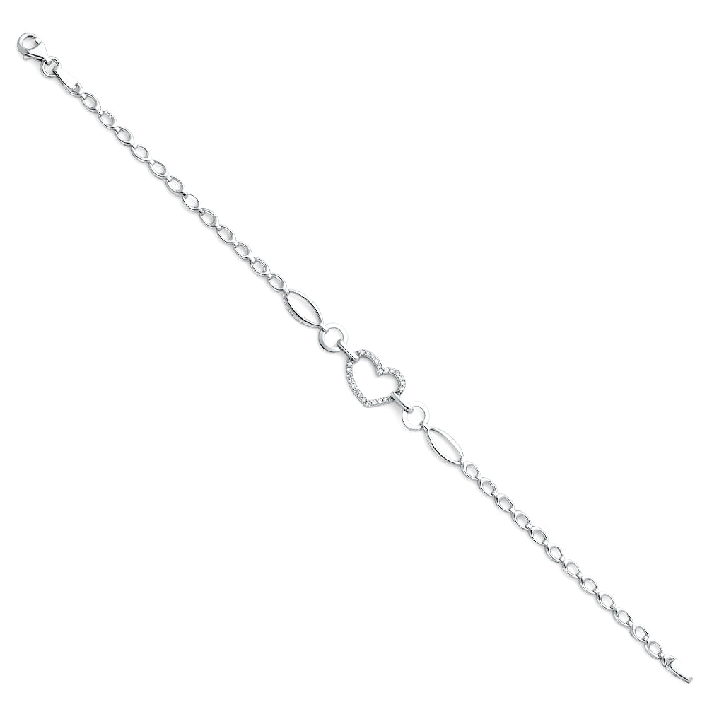 14KW CZ BRACELET