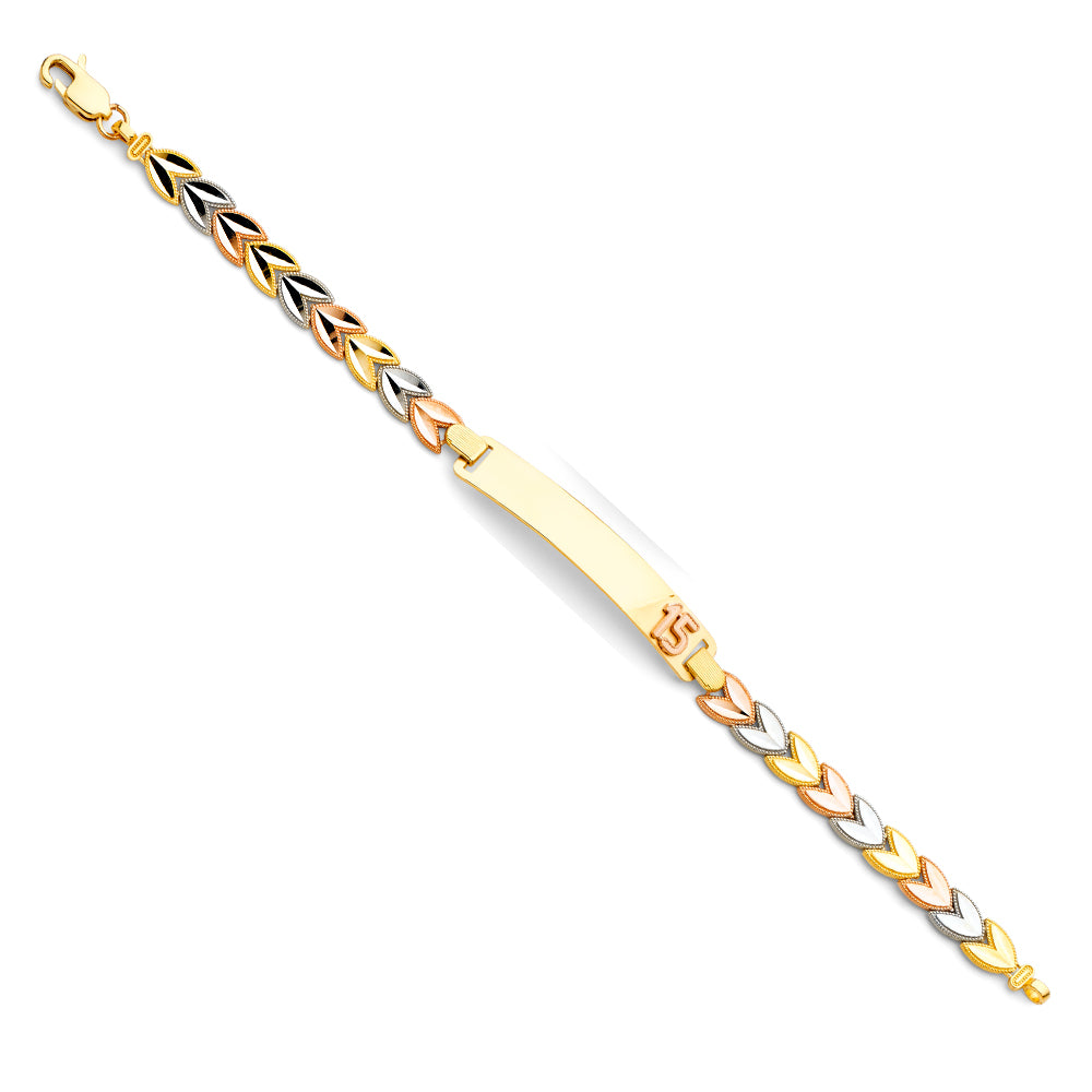 14K 3C 15 YEARS ID BRACELET