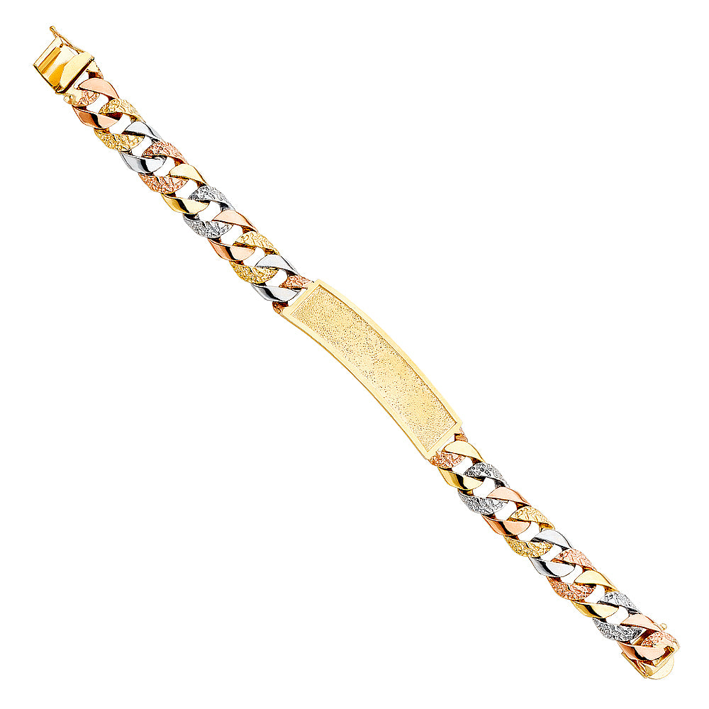 14K 3C NUGGET CUBAN FID BRACE
