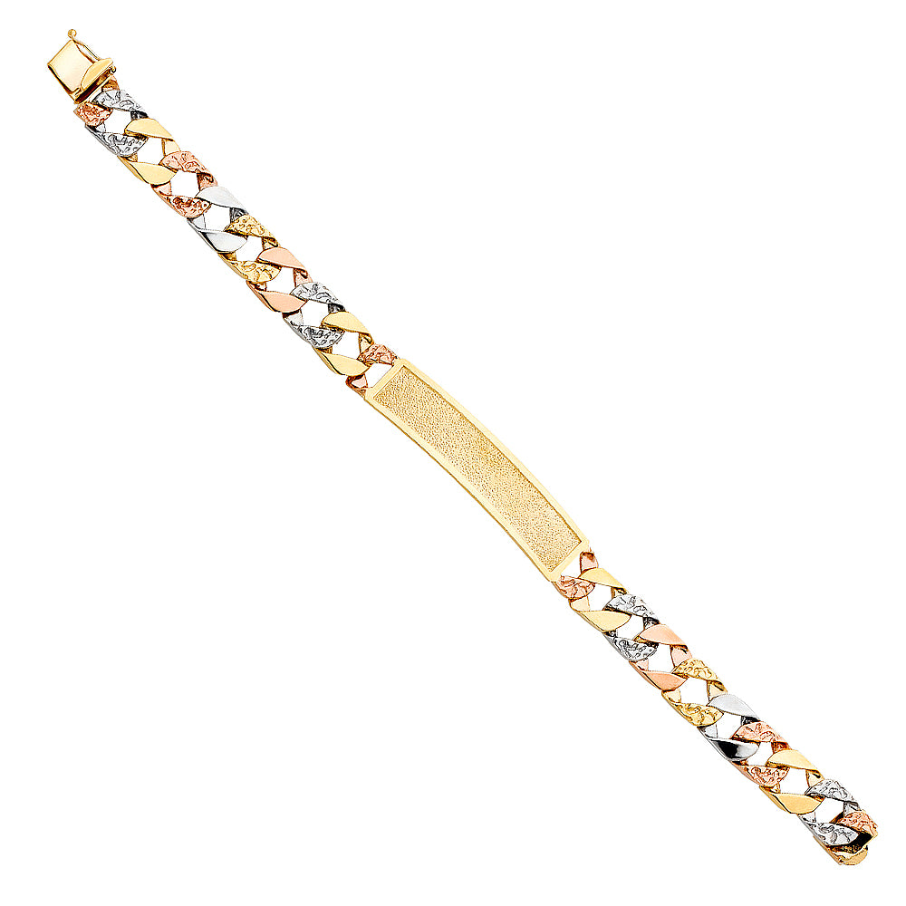 14K 3C NUGGET CUBAN FID BRACE