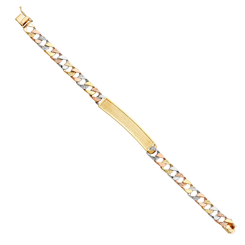 14K 3C NUGGET CUBAN FID BRACE