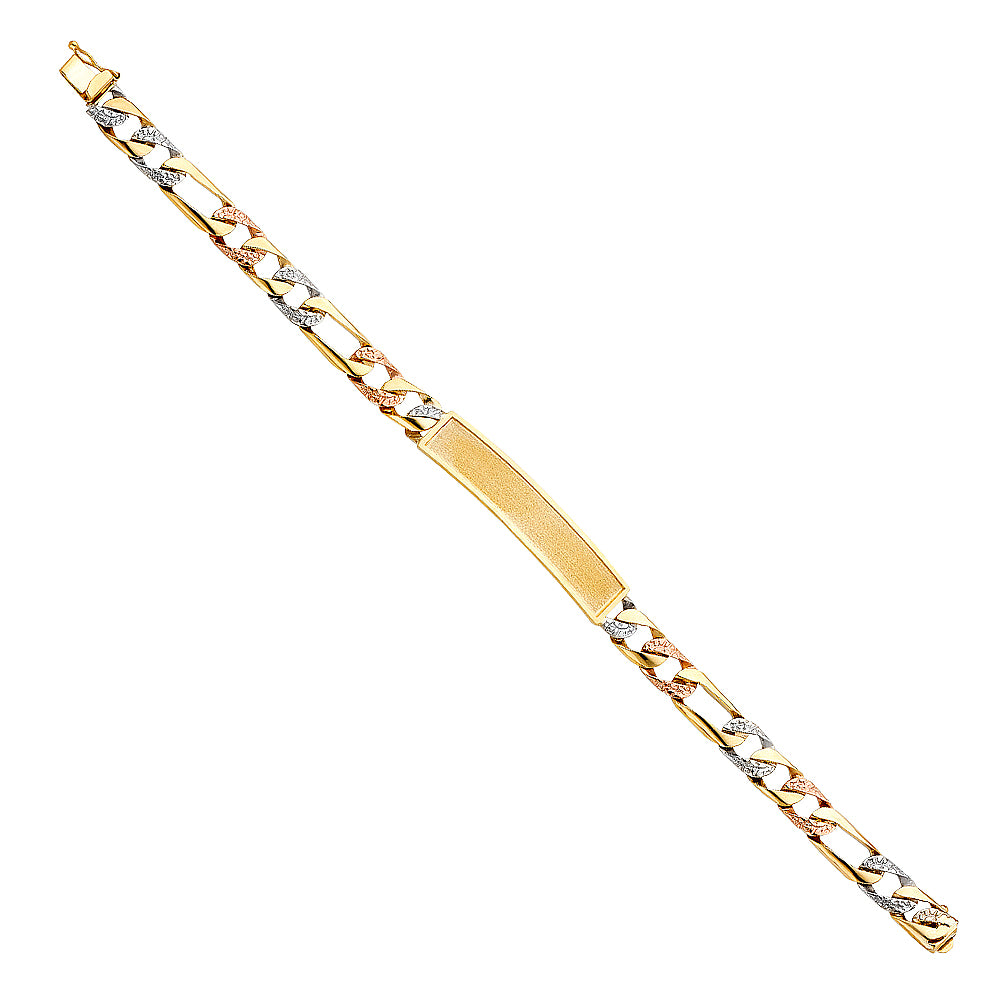 14K 3C NUGGET FIGARO FID BRACE