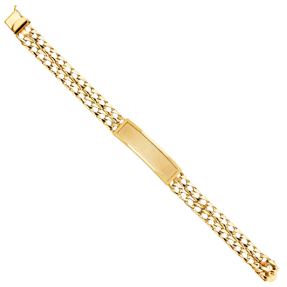 14KY 2L LIT CUBAN LINK FID BRACE