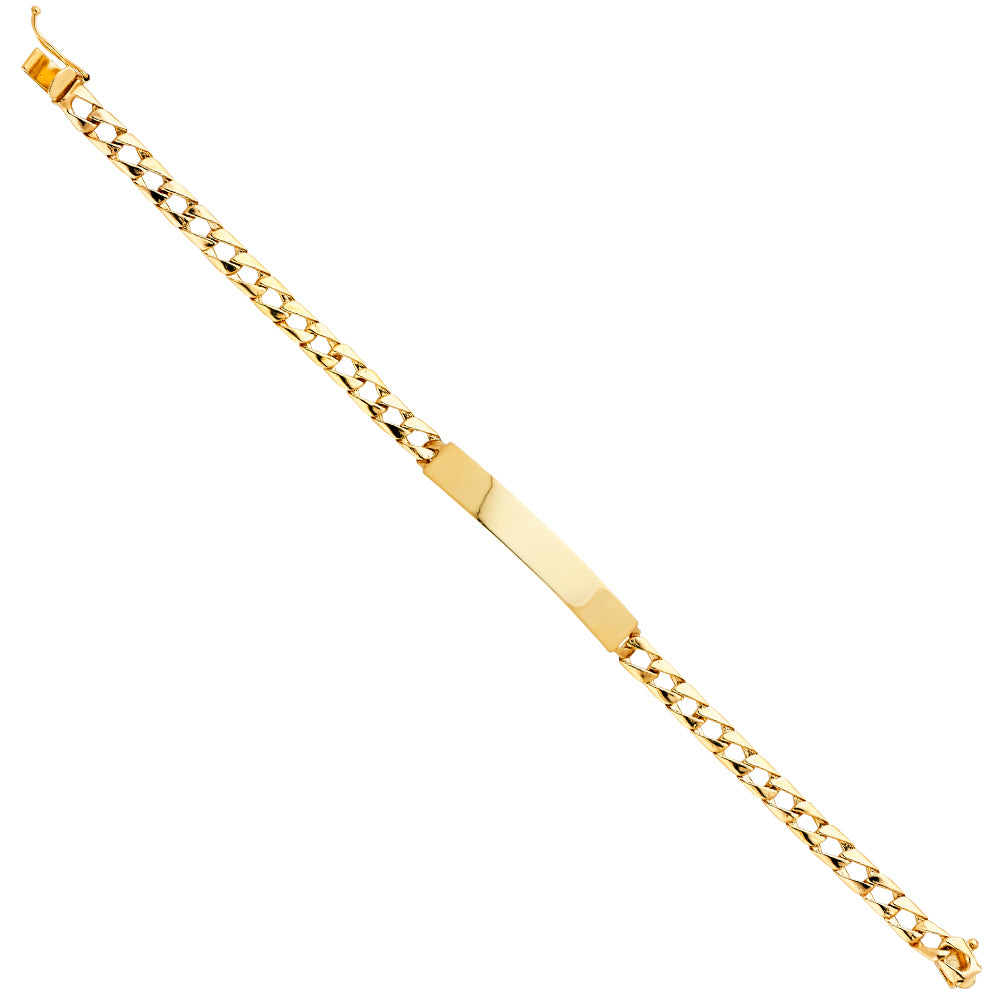 14KY LIT CUBAN LINK ID BRACE
