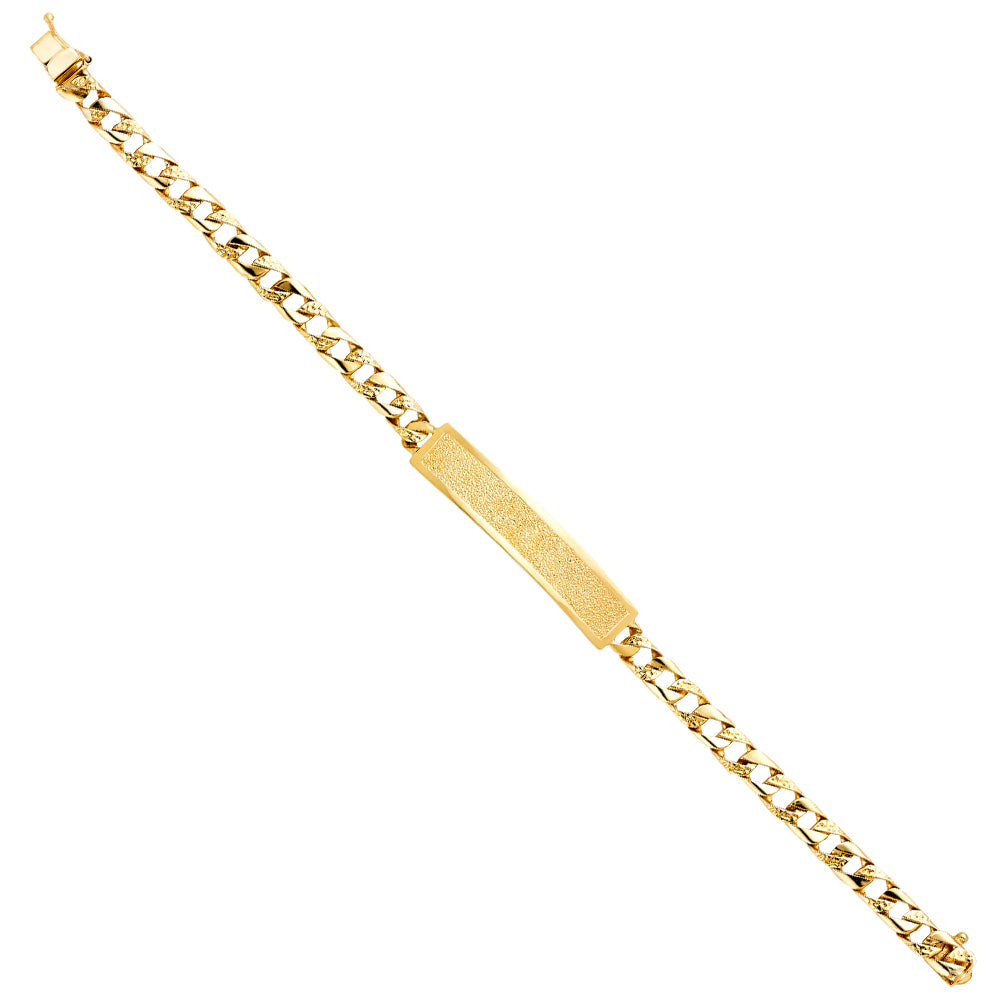 14KY NUG CUBAN LINK FID BRACE