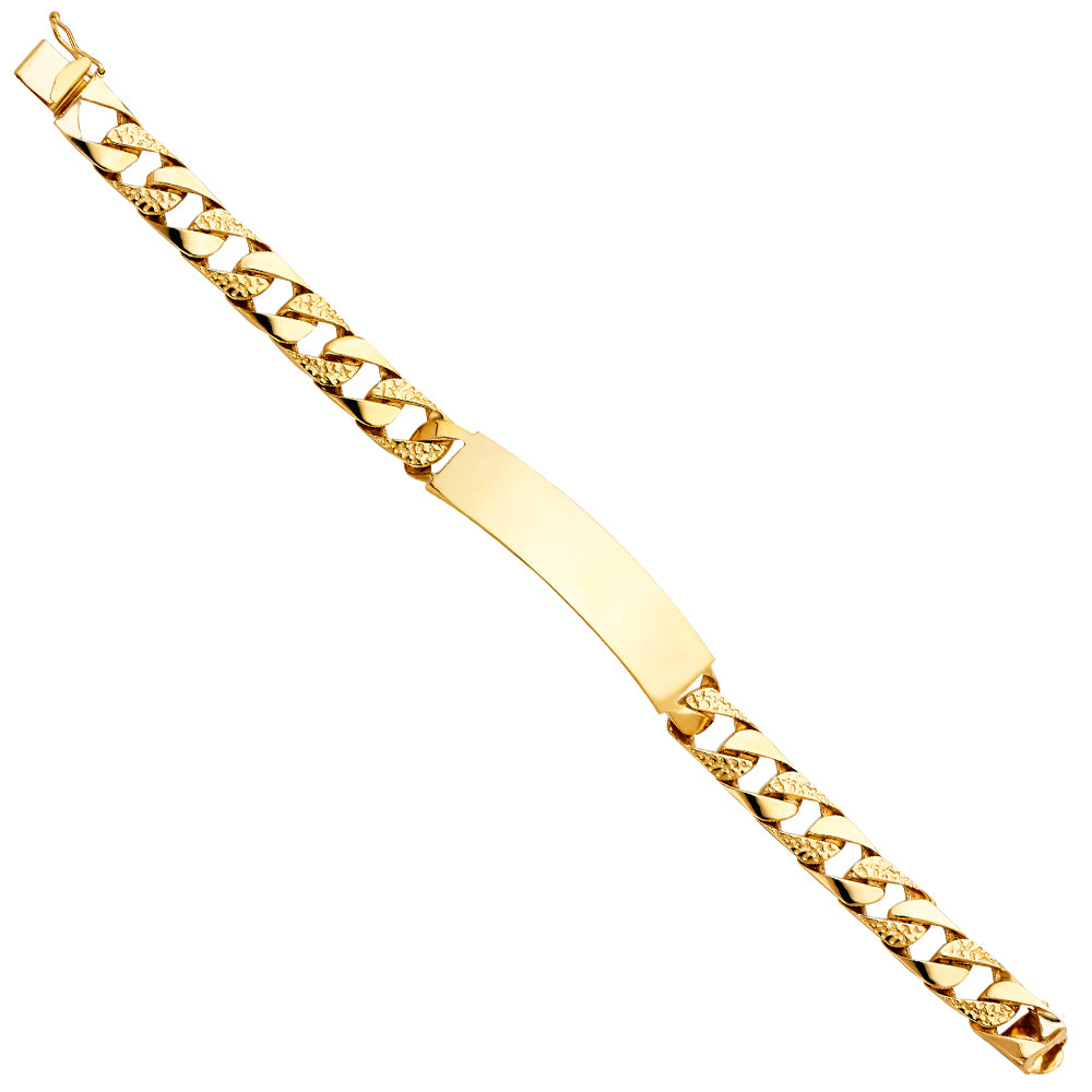 14KY NUG CUBAN LINK ID BRACE
