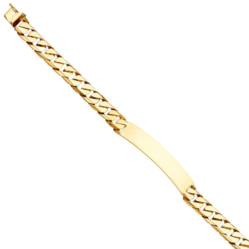 14KY CUBAN LINK ID BRACELET
