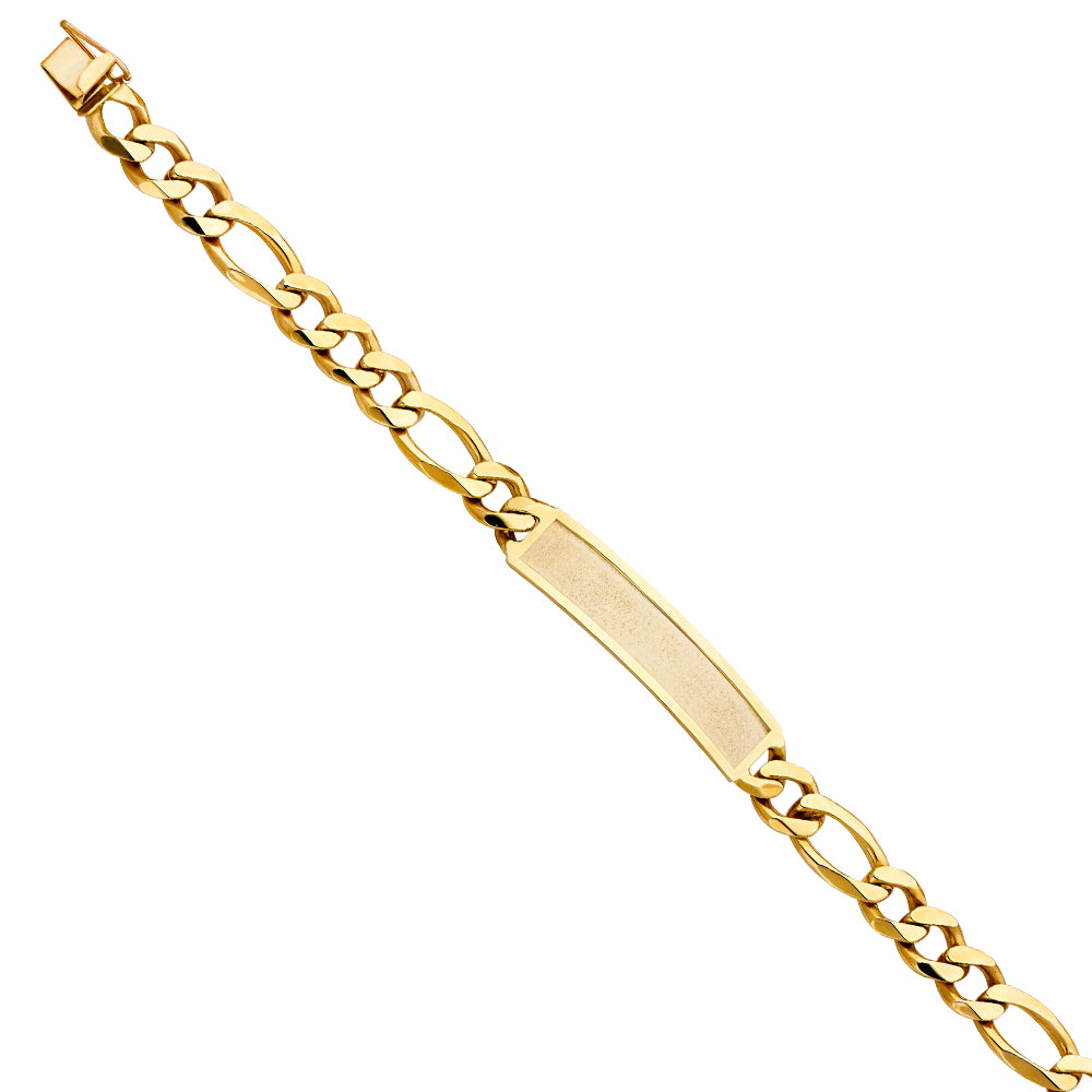 14KY FIGARO LINK FID BRACELET