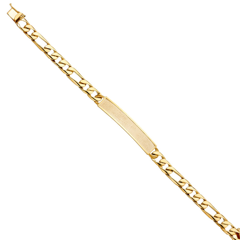 14KY FIGARO LINK FID BRACELET
