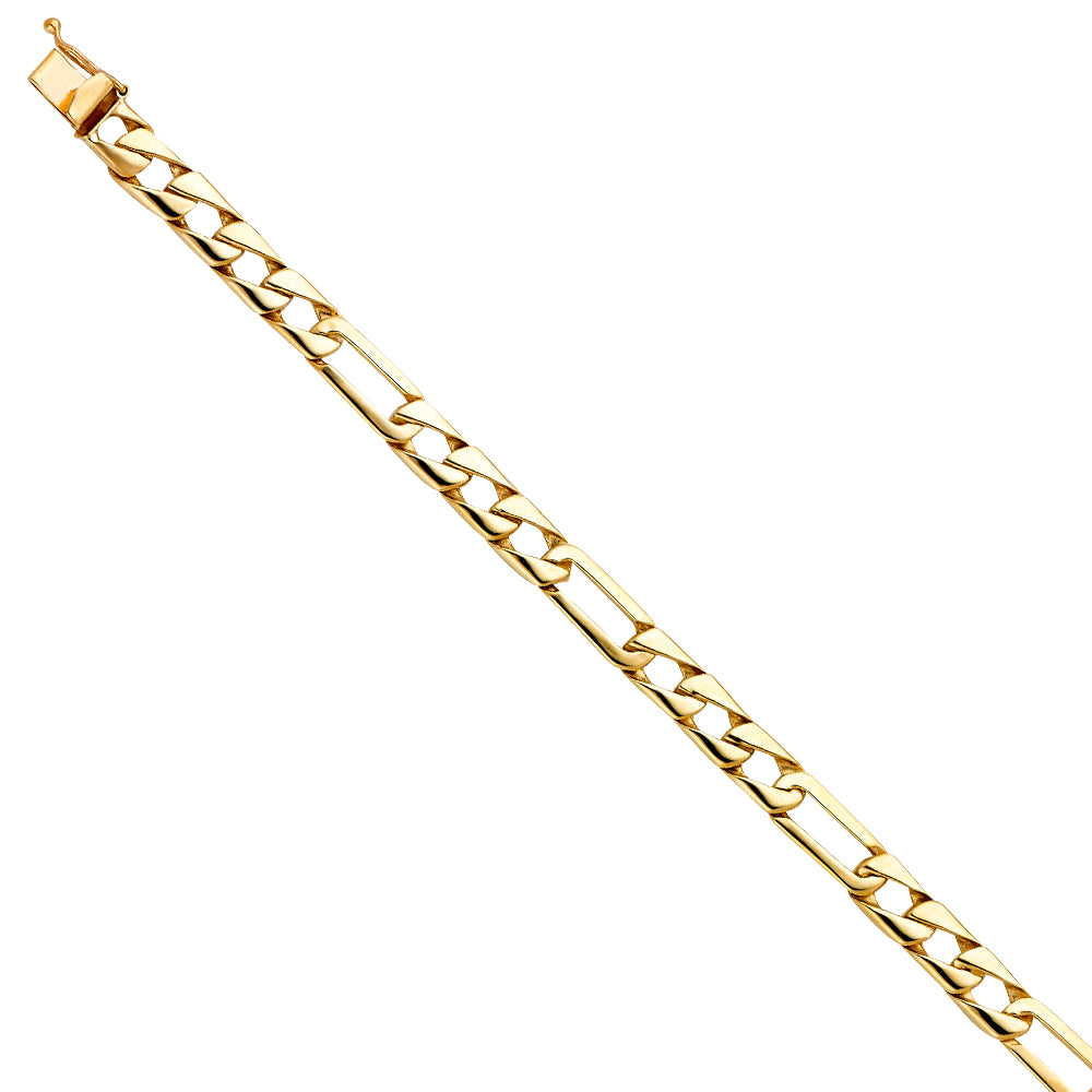 14KY FIGARO LINK BRACELET