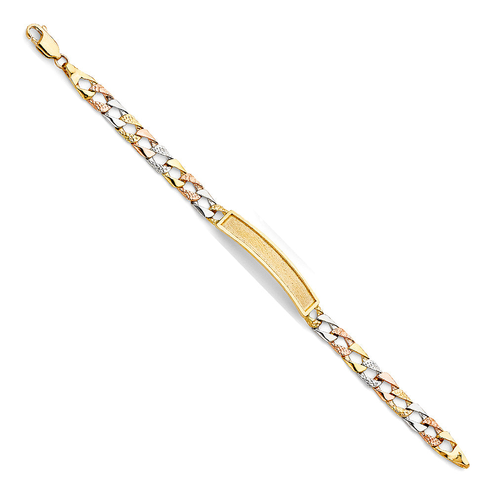 14K 3C LIT NUG FIG LINK FBABY ID BR