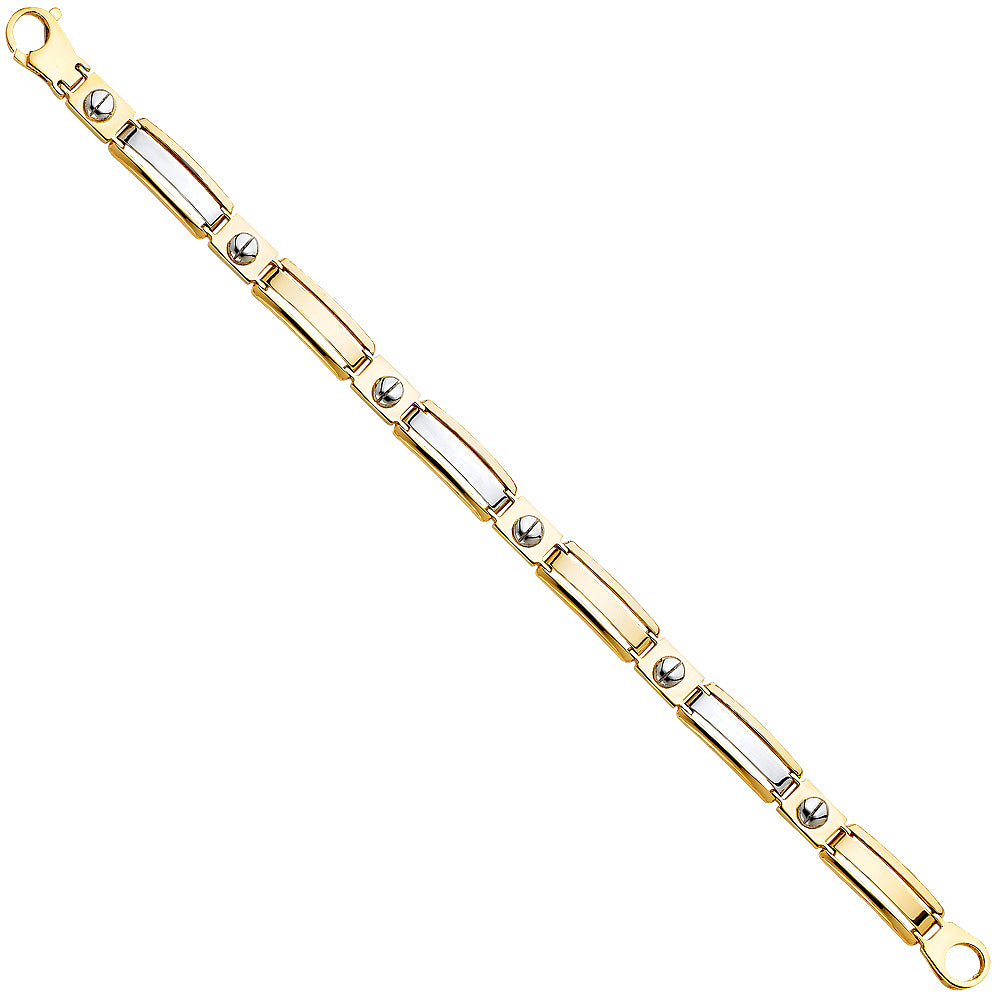 14K 2T MEN'S BRACELET