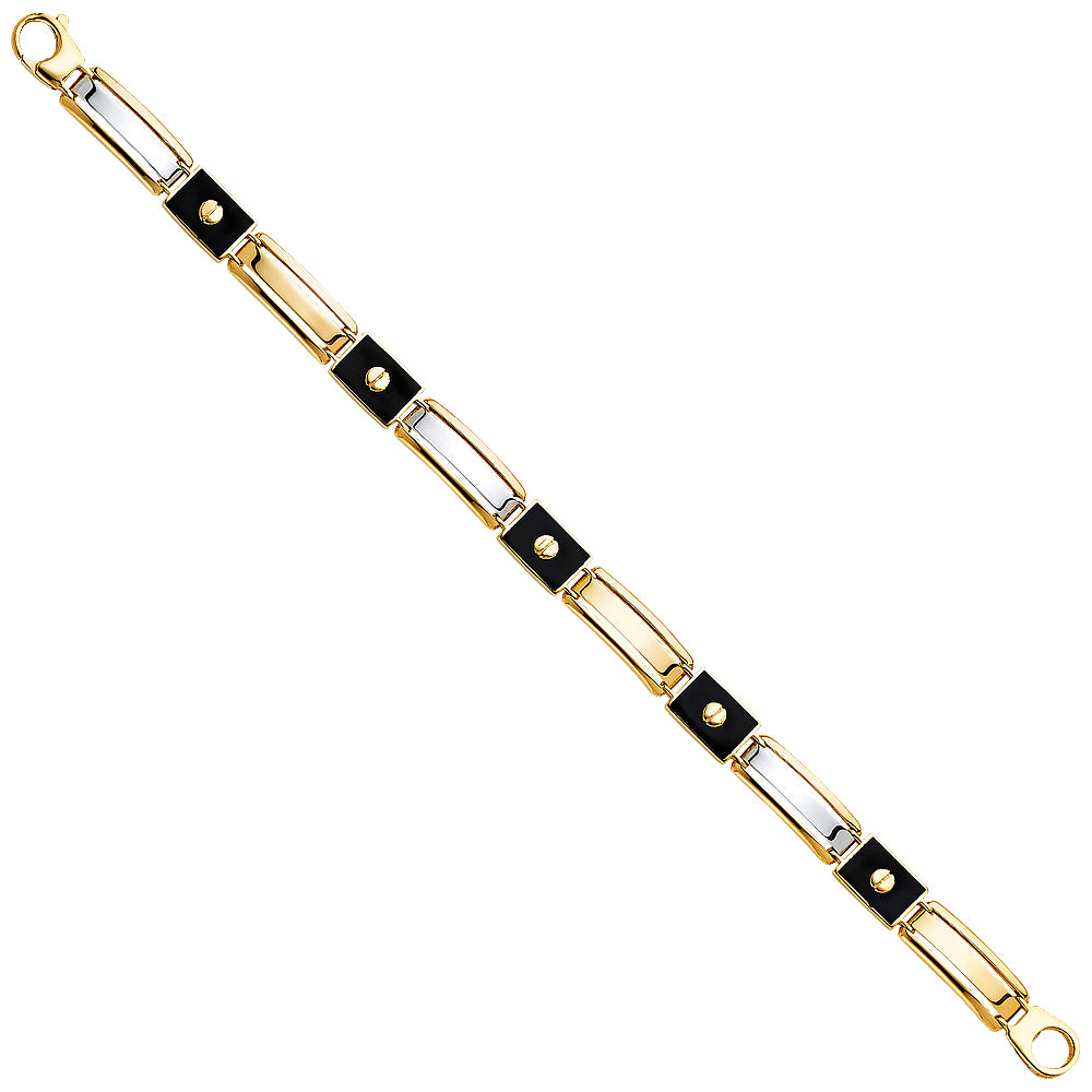 14K 2T MEN'S BRACELET
