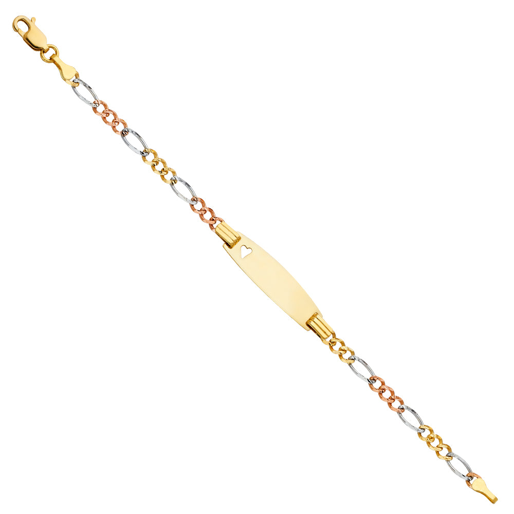 14K FIG 3+1 3C BABY OV ID W/HRT BR