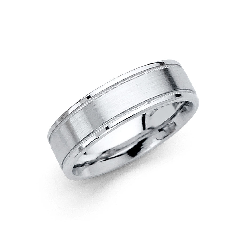 14KW 6MM BRUSHED WED BAND
