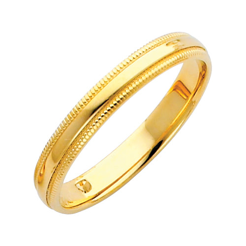 14KY 3MM MILG COMF WED BD
