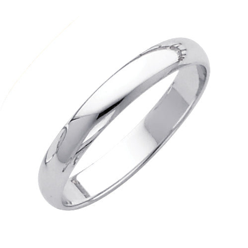 14KW 3MM PLAIN WED BAND