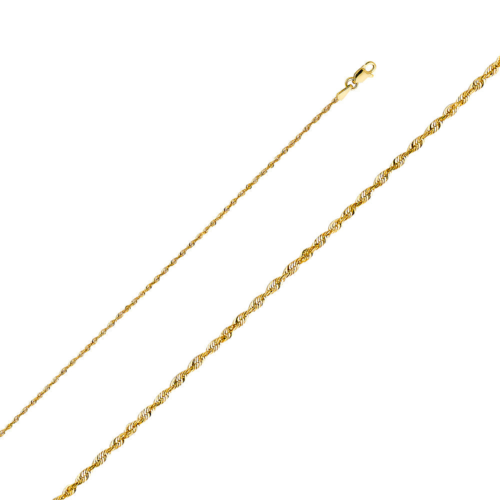 14KY 1.5MM SLD XLIT DC ROPE CHN