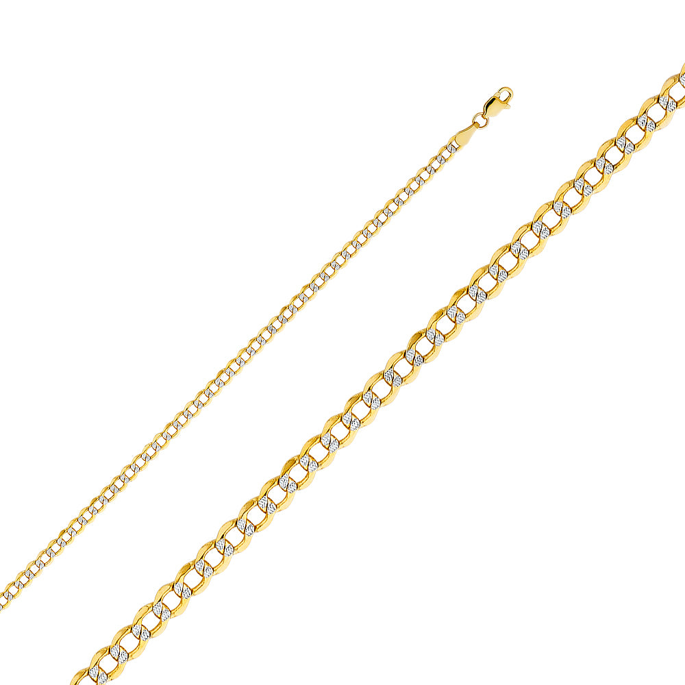 14K 080(3.5MM) HOL CURB WP CHN