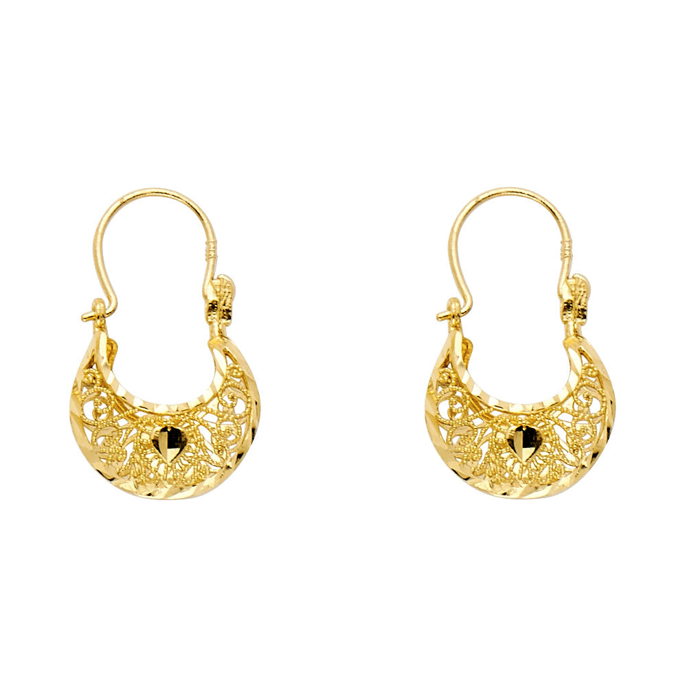 14KY DC BASKET EARRING